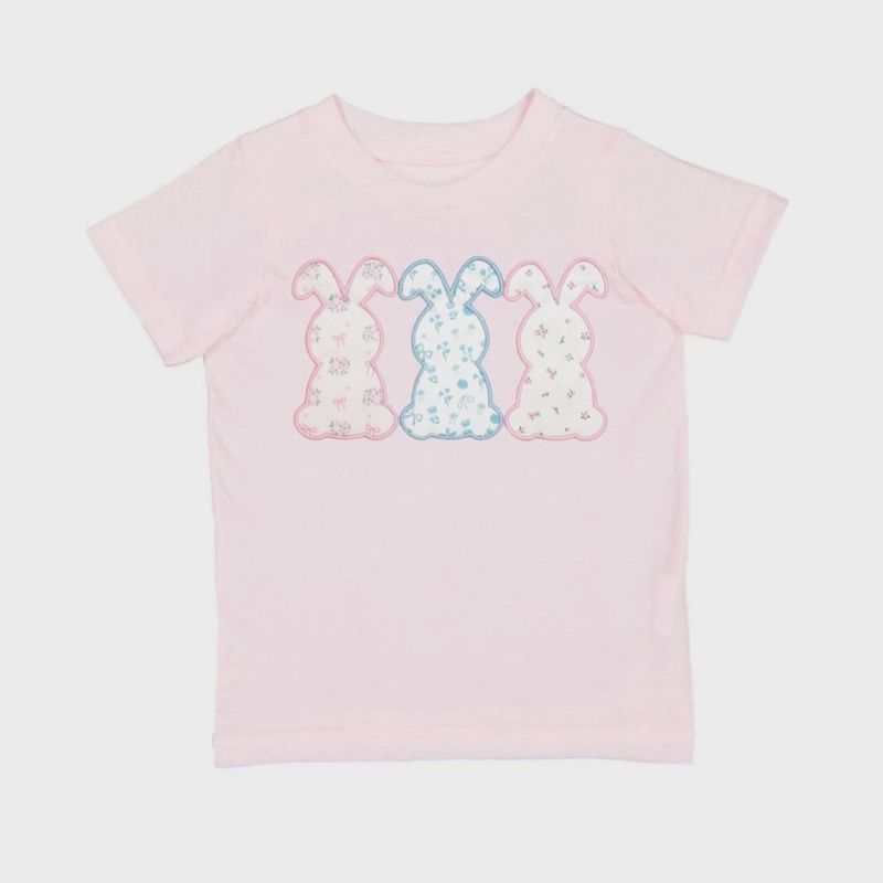 Floral Bunny Patch Easter Short Sleeve Shirt | Ballet