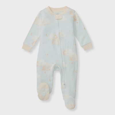 Good Night Sky Organic Cotton Sleeper | Ice Flow