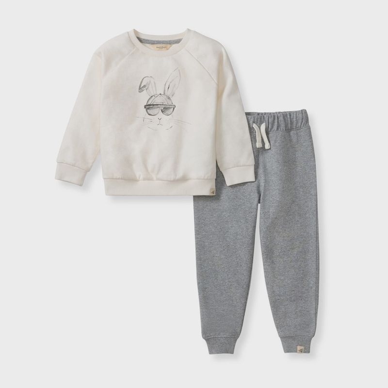 Hip Hop Bunny Sweatshirt &amp; Pants Set