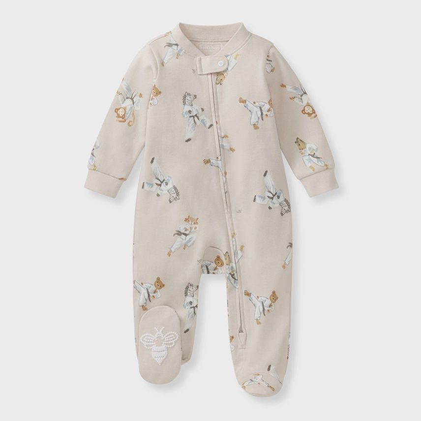 Karate Creatures Organic Cotton Sleeper | Rain Cloud