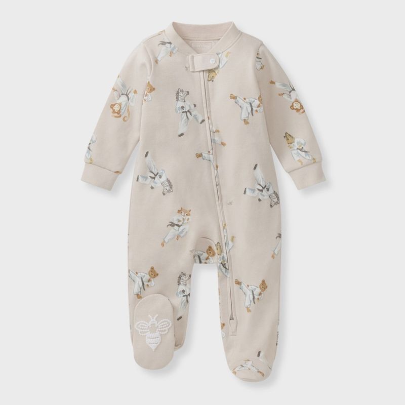 Karate Creatures Organic Cotton Sleeper | Rain Cloud