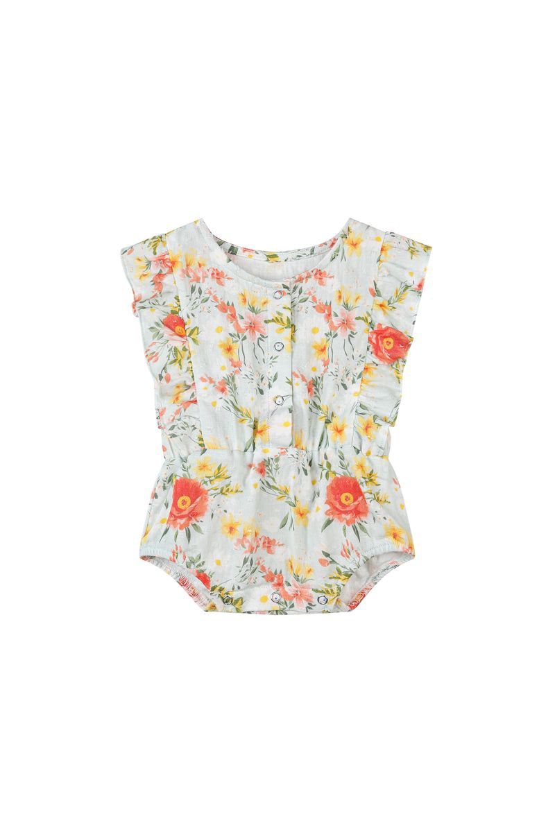 Megan Bubble Romper | Retro Roses