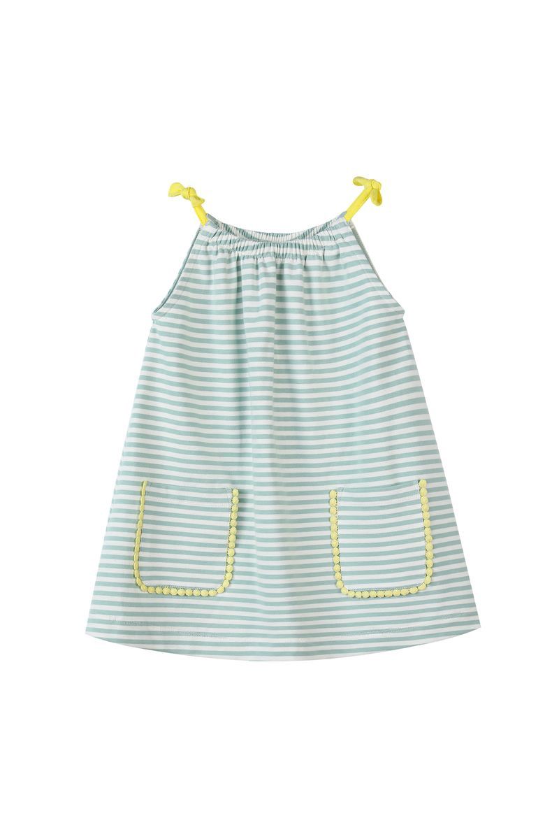 Connie Dress | Green Stripe