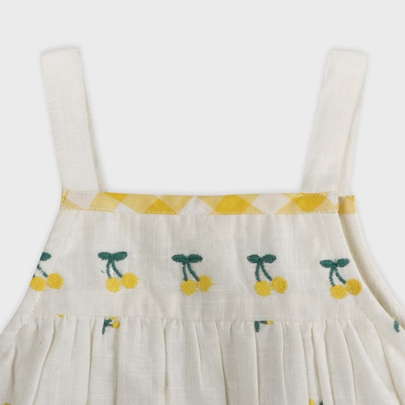 Lulu Embroidered Baby Dress + Bloomer (Organic)