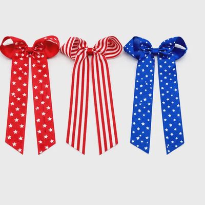 Long Tail Stars &amp; Stripes Bow