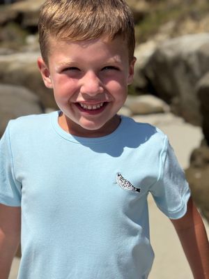 Marine Embroidered Tee | Blue Seal