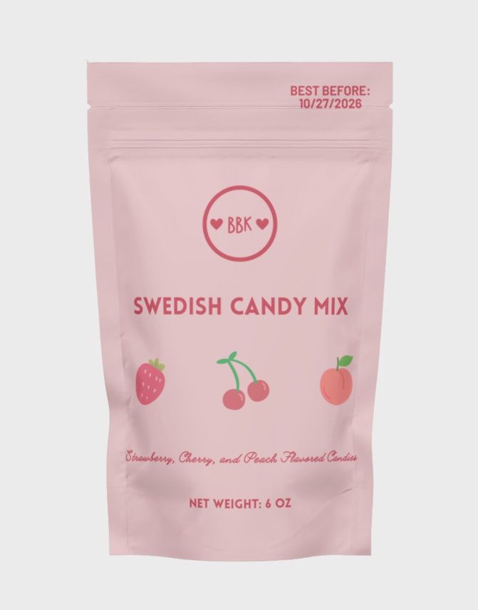 Swedish Candy Mix | Peach, Strawberry, Cherry