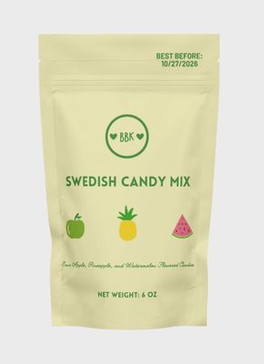Swedish Candy Mix 6oz | Pineapple, Sour Apple, Watermelon
