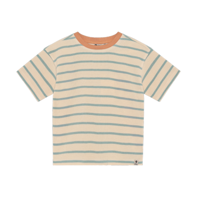 Oversized T-Shirt | Stripe Sandshell