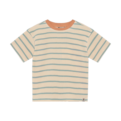 Oversized T-Shirt | Stripe Sandshell, Size: 18-24M