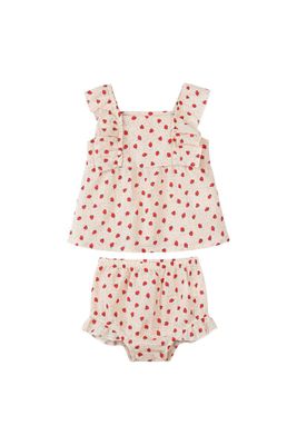 Ellie Set (2 piece set) | Oatmeal Strawberries