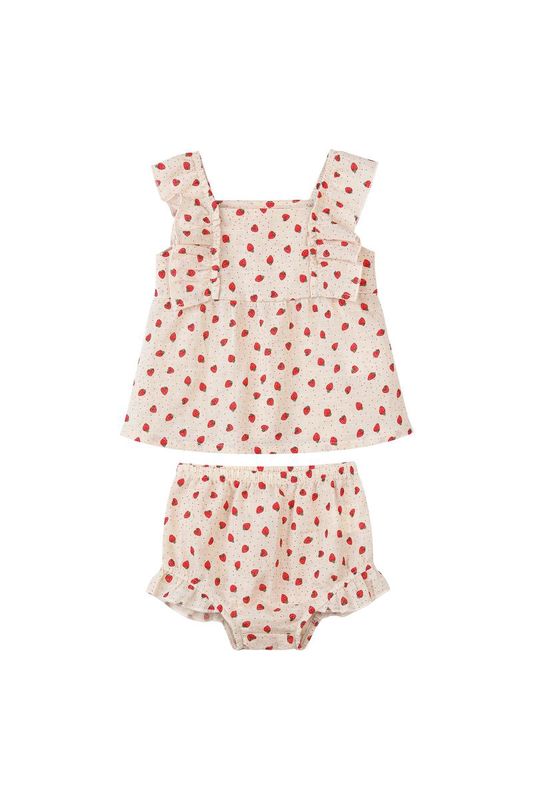 Ellie Set (2 piece set) | Oatmeal Strawberries