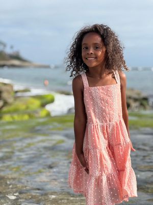 Tess Dress | Dusty Rose Embroidered