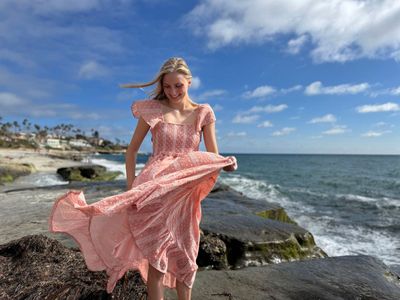Polly Dress (Women's) | Dusty Rose Embroidered