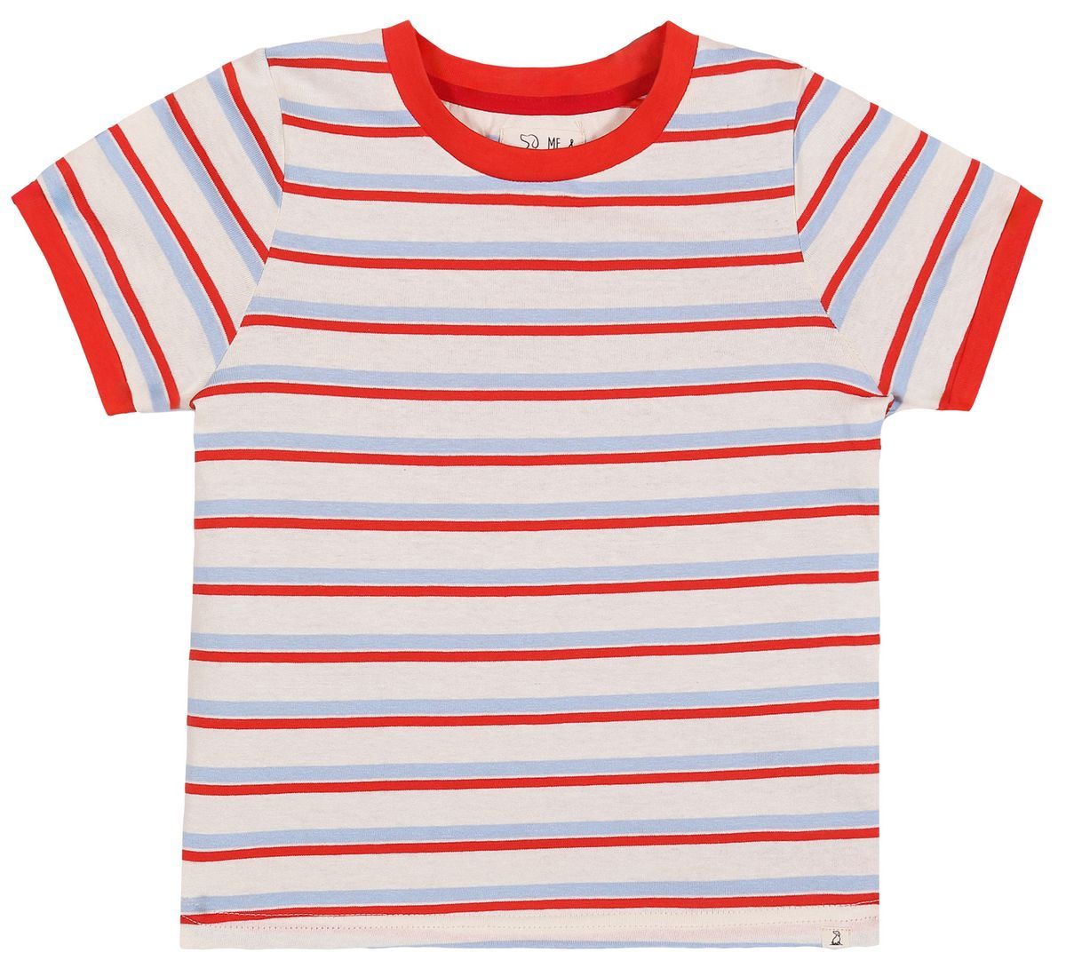 Marine Tee | Red-Blue Stripe