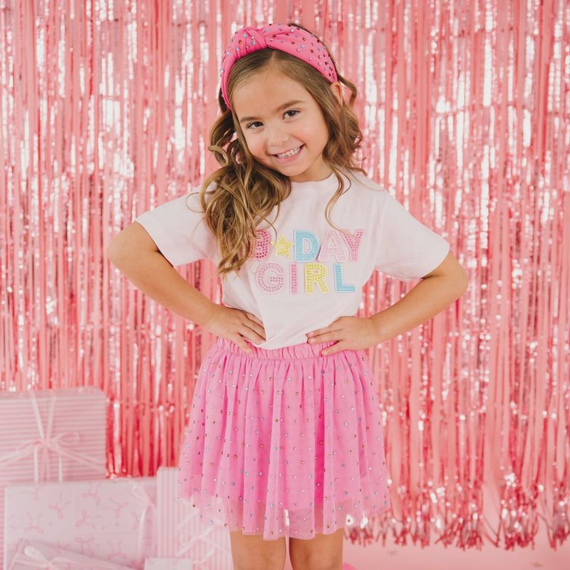 Birthday Girl Rhinestone Patch T-Shirt | Ballet
