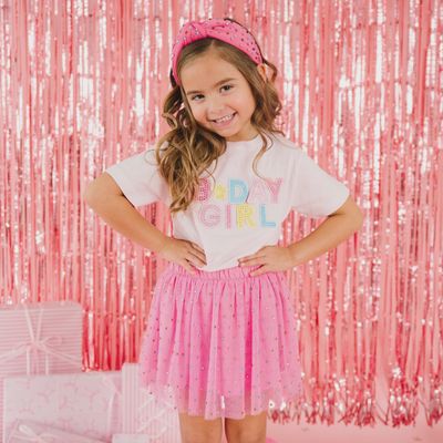 Birthday Girl Rhinestone Patch T-Shirt | Ballet