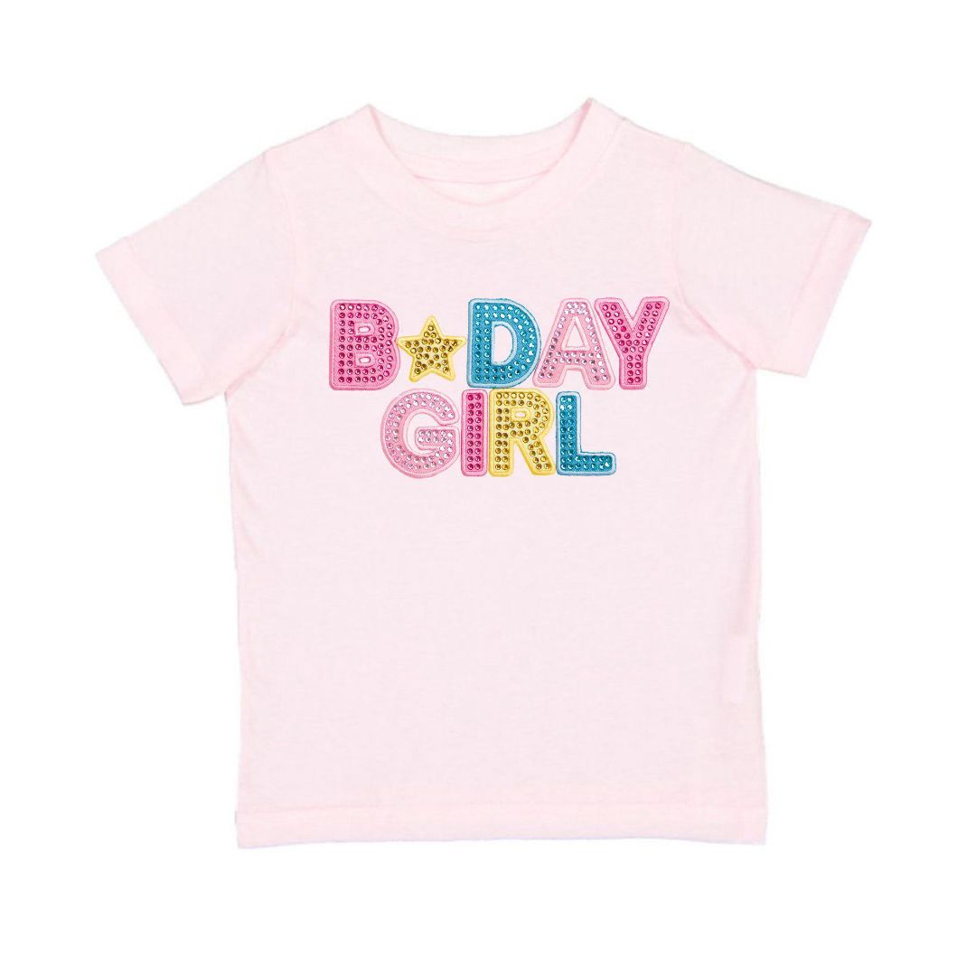 Birthday Girl Rhinestone Patch T-Shirt | Ballet