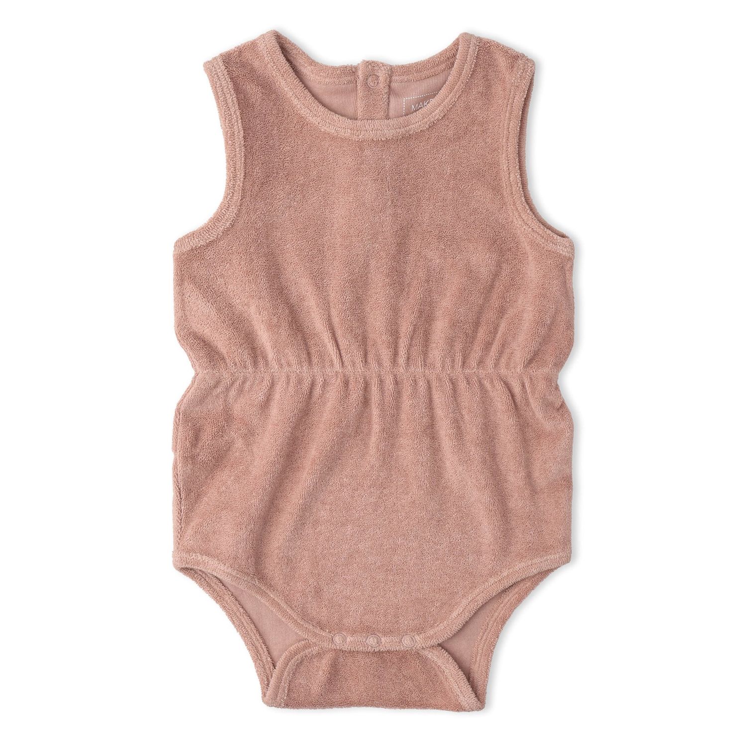 Organic Clinch Romper | Clay