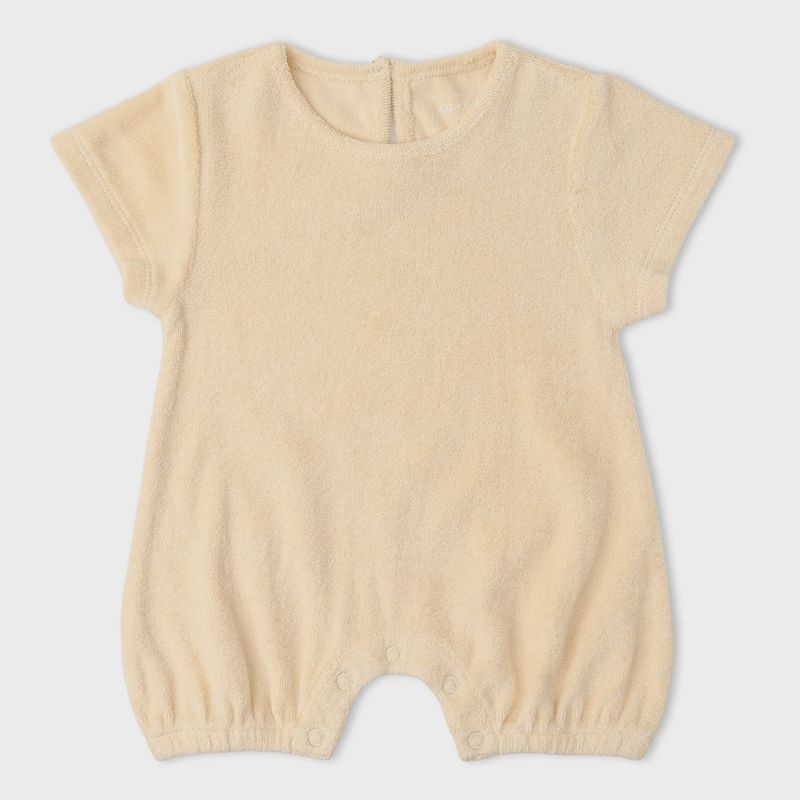 Organic Short Romper | Butter Yellow