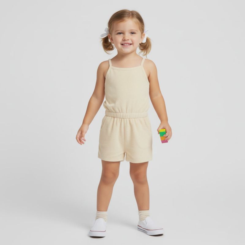 Organic Tank Romper | Butter Yellow
