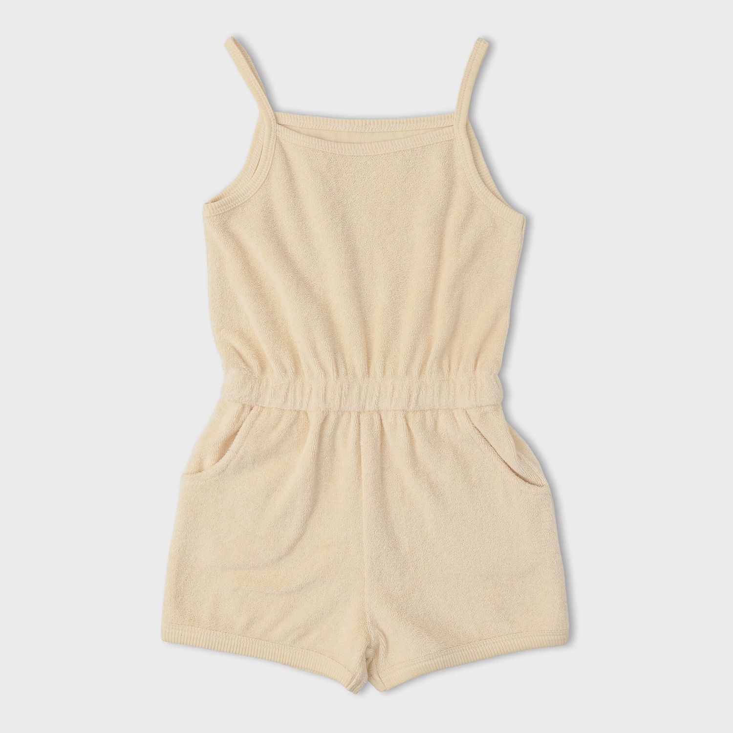 Organic Tank Romper | Butter Yellow