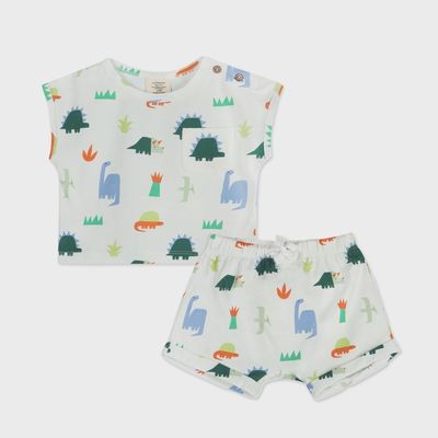 Dino Baby Tee &amp; Shorts SET (Organic)