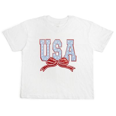 USA Stars &amp; Bow Patch WOMEN's  T-Shirt