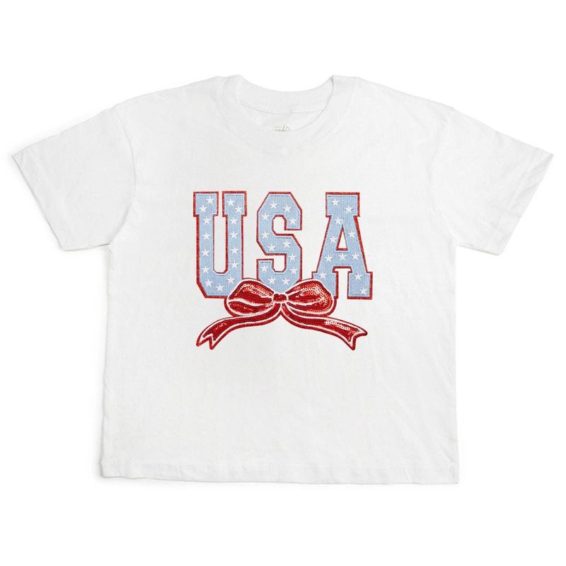 USA Stars &amp; Bow Patch WOMEN's  T-Shirt