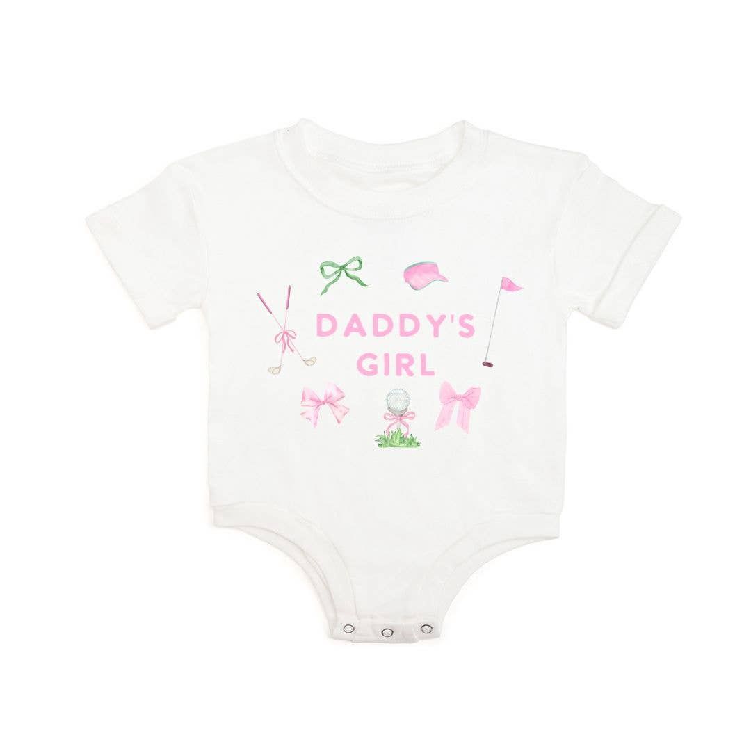 Daddy's Girl Golf Icon Romper, Size: 3-6M