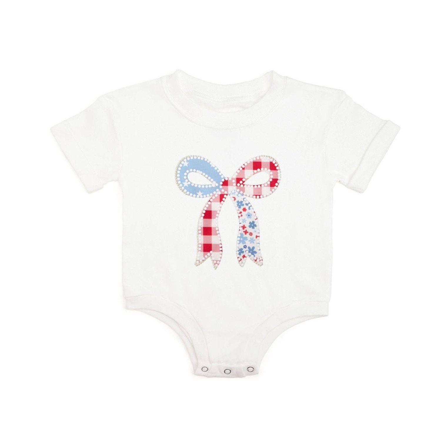 Patchwork Bow Romper