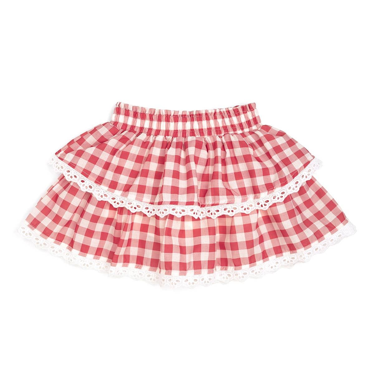 Red Gingham Skort
