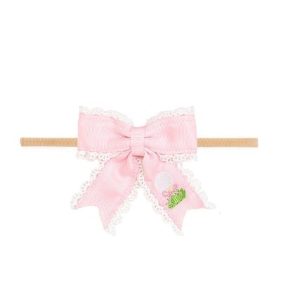 Golf Tee Embroidered Lace Bow Baby Headband