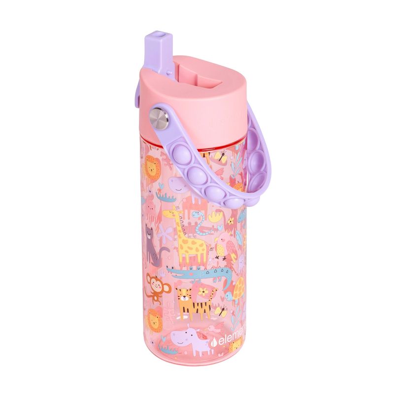 Splash Pop Fidget Handle Bottle 18oz | Pink Safari