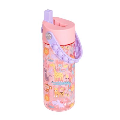 Splash Pop Fidget Handle Bottle 18oz | Pink Safari