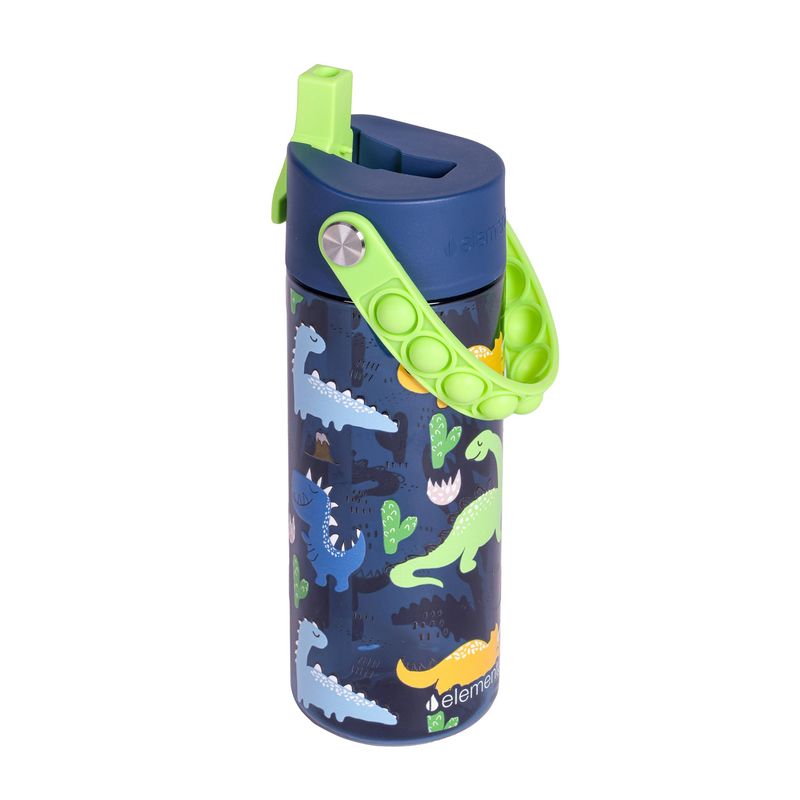 Splash Pop Fidget Handle Bottle 18oz | Dinosaur Navy