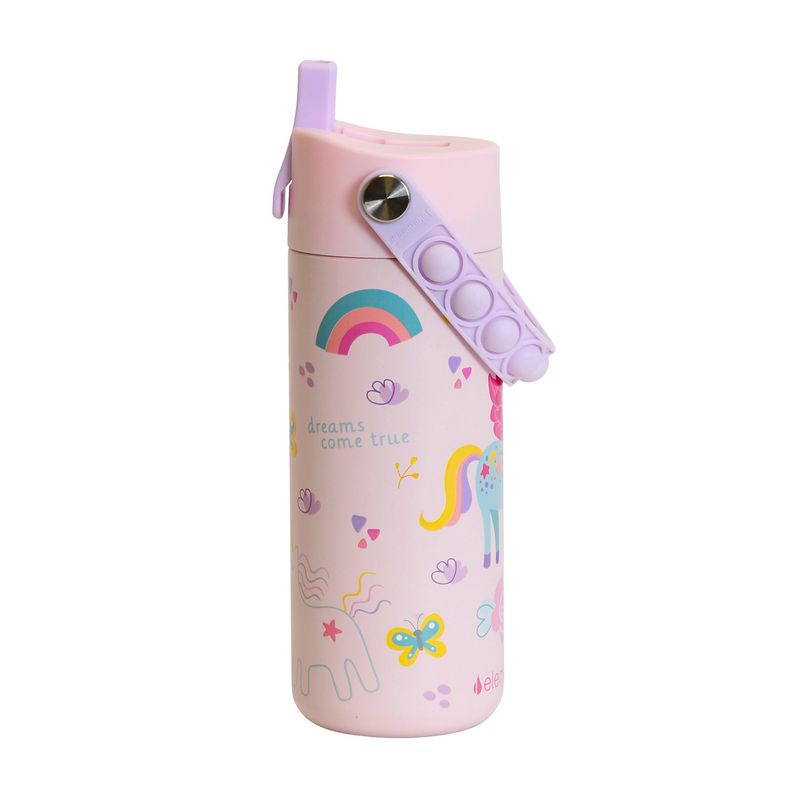 Core Insulated Pop Fidget Handle Bottle 18oz | Unicorn Rainbow