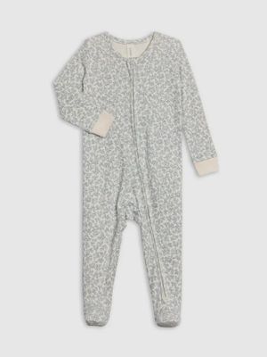 Peyton Zipper Sleeper | Narelle Floral - Ivory+Sea