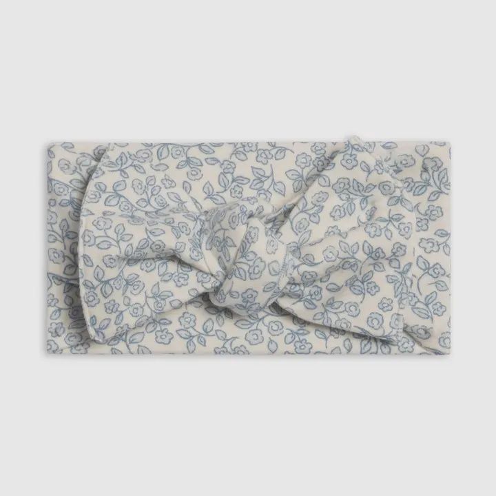 Knot Bow Wrap | Narelle Floral - Ivory + Sea