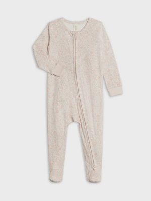 Peyton Zipper Sleeper | Belmont Floral - Shell+Powder