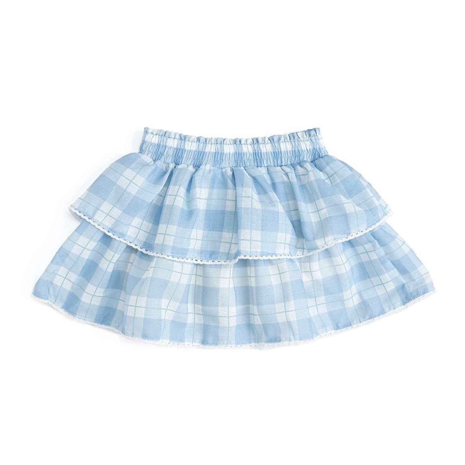 Blue Plaid Skort, Size: 4T