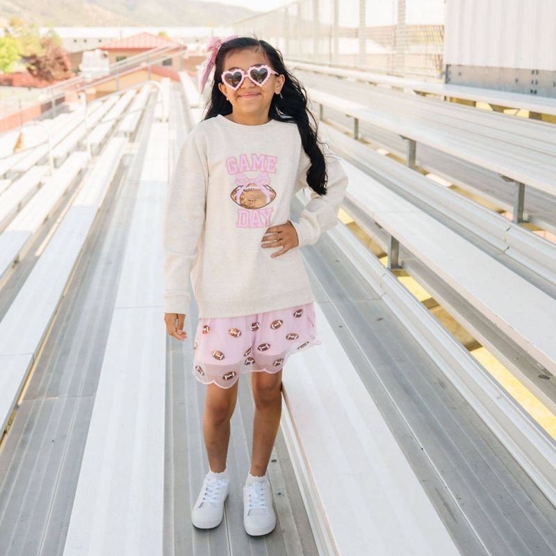 Game Day Sequin Patch Sweatshirt | Football