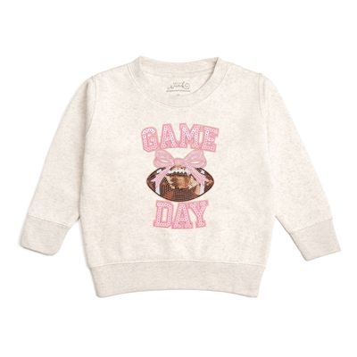 Game Day Sequin Patch Sweatshirt | Football