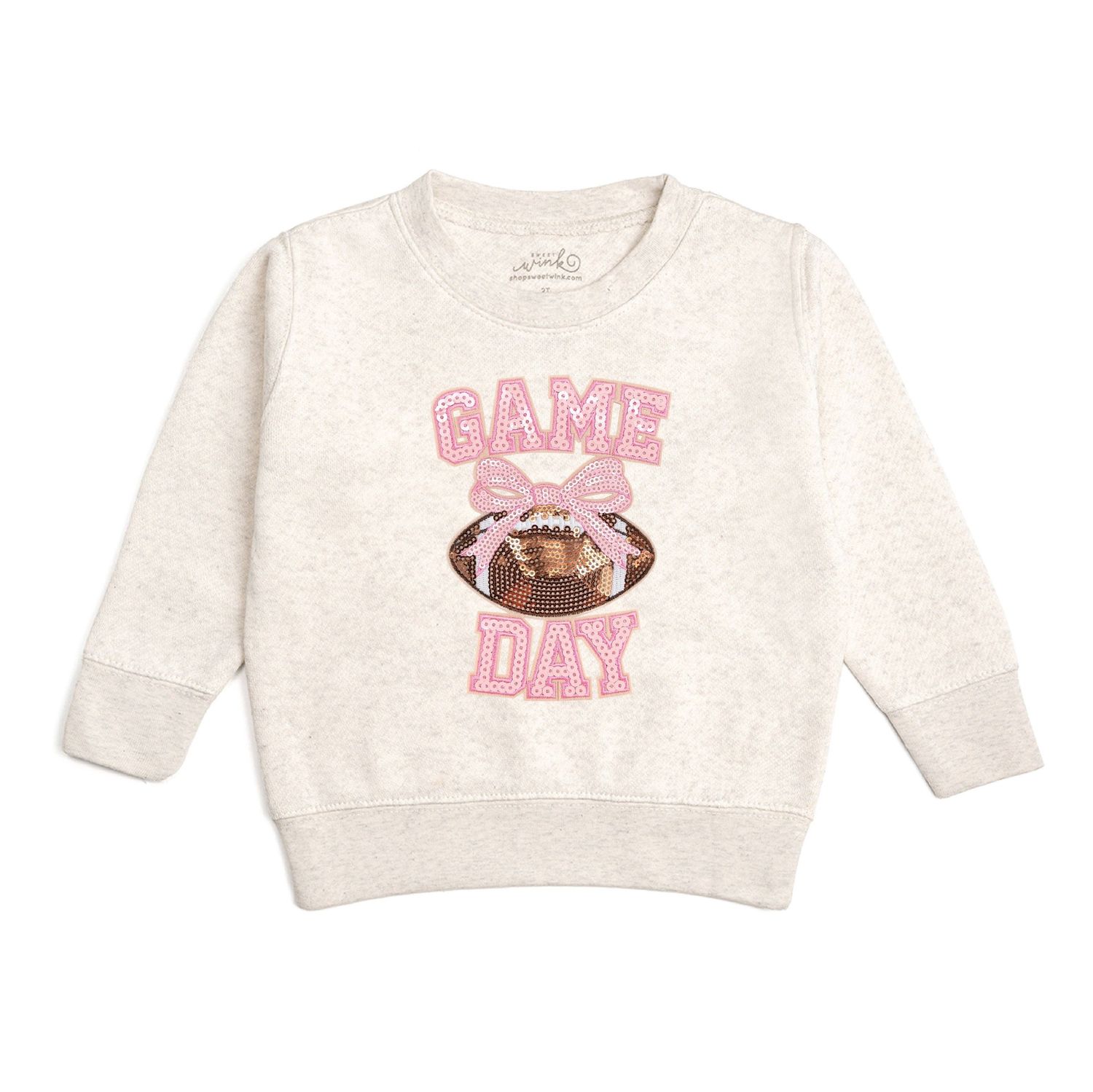 Game Day Sequin Patch Sweatshirt | Football, Size: 4T