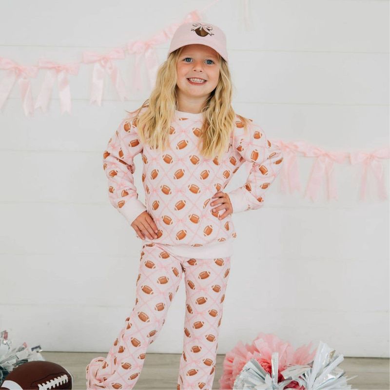 Football Trellis Flare Legging | Game Day