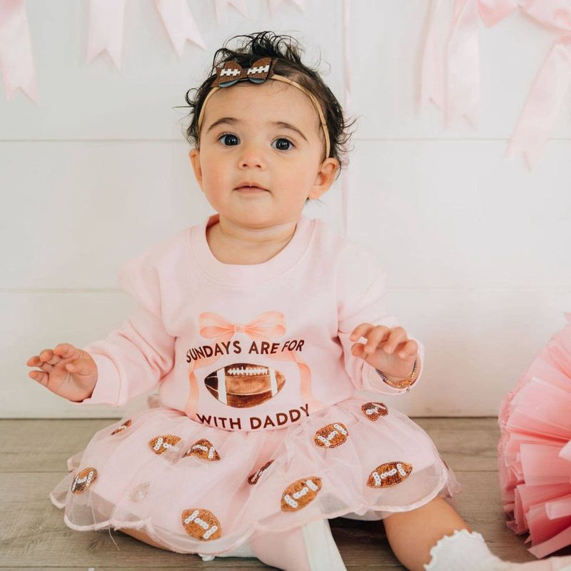 Sundays Are For Football Long Sleeve Romper