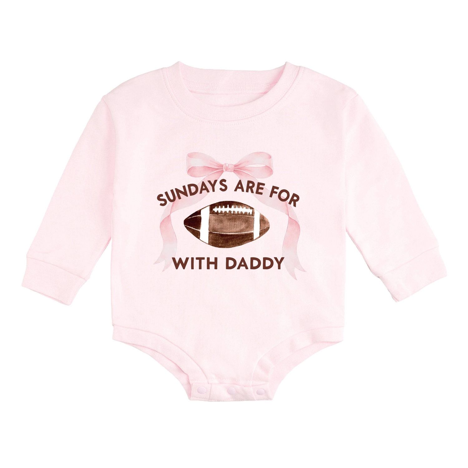 Sundays Are For Football Long Sleeve Romper, Size: 0-3M