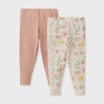 2 Pack Wild Floral Leggings
