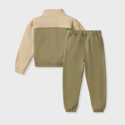 Quarter Zip Collar Sweatshirt SET