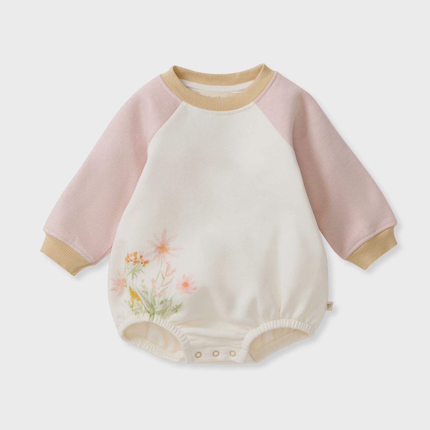 Wild Floral Sweatshirt Bodysuit